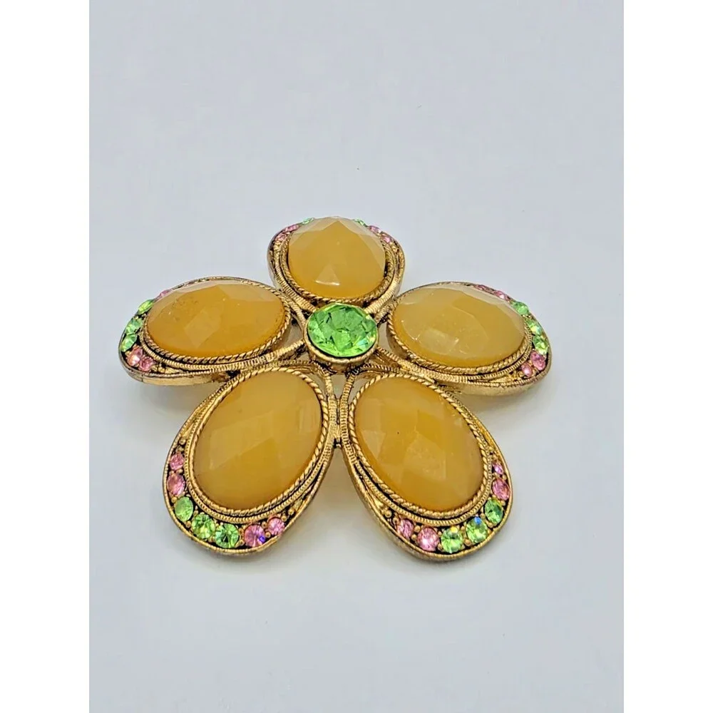 Unsigned Vintage brooch or can